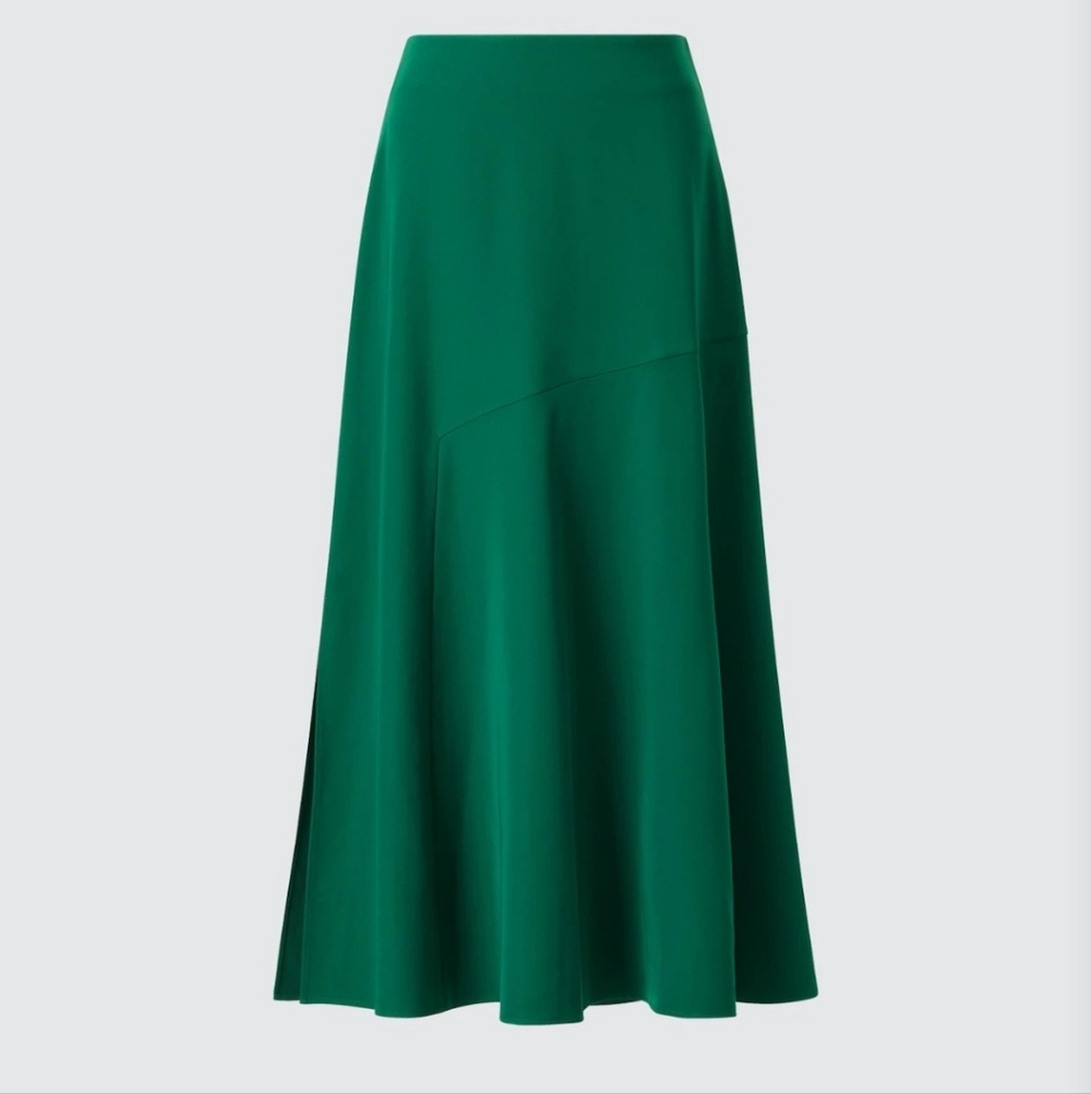 Uniqlo C Women's Green Mermaid Midi Skirt Size 6